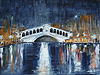 Rialtobrücke bei Nacht