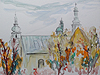 Blick vom Wawel, Krakau