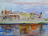 Blick zum Wawel, Krakau