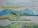 Brücke an der Atlantikstrasse von Molde nach Kristiansund