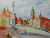 Schlossplatz mit koeniglichem Schloss